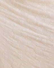 Gerda Maxi Dress in Floral Flock Cream