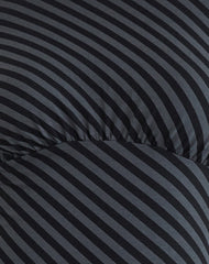 Hongsai Mini Dress in Oblique Stripe Ocean Storm