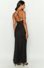 Hunta Black Maxi Dress