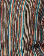 Jhani Mini Dress in Shimmer Plisse Blue and Brown