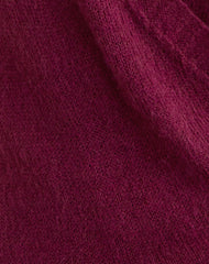 Junbi Wrap Mini Dress in Knit Wine