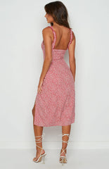 Jessie Midi Dress Red