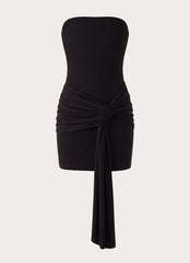 Jiliana Strapless Mini Dress - Black