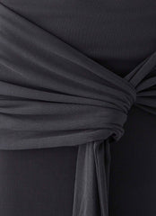 Jiliana Strapless Mini Dress - Charcoal