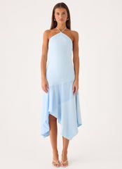 Jinli Midi Dress - Blue