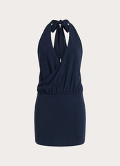 Just Thinking Mini Dress - Midnight Slate