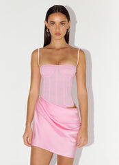Kalila Corset Mini Dress - Pink