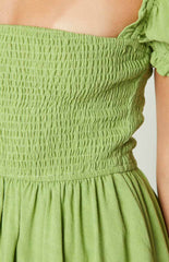 Kharis Green Mini Dress