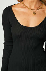 Kylie Black Maxi Dress