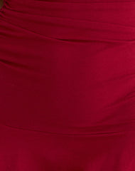 Lanai Mini Dress in Rayon Jersey Adrenaline Red