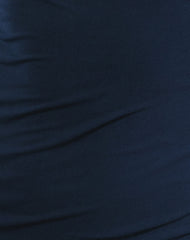 Leona Twist Sleeve Mini Dress in Navy