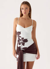 Laluma Mini Dress - White Tropic Floral