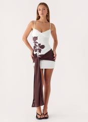 Laluma Mini Dress - White Tropic Floral