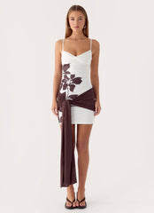 Laluma Mini Dress - White Tropic Floral