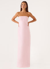Lucienne Strapless Maxi Dress - Pink
