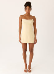 Luna Rosa Mini Dress - Baby Yellow