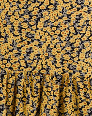 Marige Roundneck Mini Dress in Mini Bloom Yellow