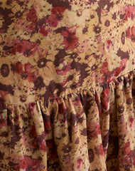 Marja Cami Mini Dress in Chiffon Rusty Flower