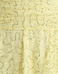 Marty Mini Dress in Drape Sequin Lace Lime