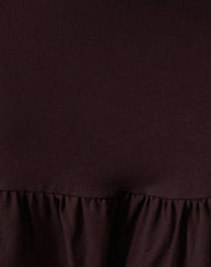 Maufa Mini Dress in Jersey Bitter Chocolate