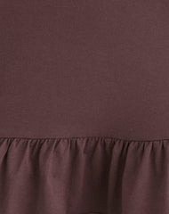 Maufa Mini Dress in Jersey Deep Taupe