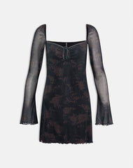 Modena Long Sleeve Dress in Dynamic Rose