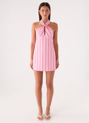 Malric Mini Dress - Strawberry Stripe