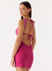 Marias Mini Dress - Fuchsia
