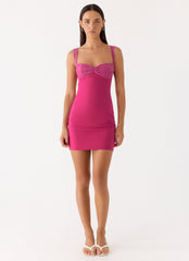 Marias Mini Dress - Fuchsia