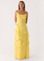 Mishal Maxi Dress - Bright Lemon