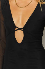 Monni Black Mini Dress