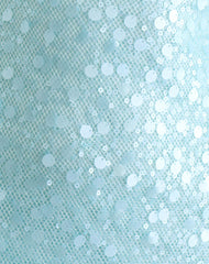 Nataru Mini Dress in Net Sequin Blue