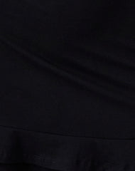 Opaline Backless Mini Dress in Black