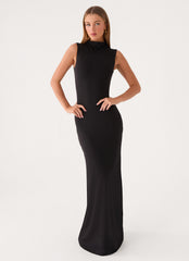On My Time Maxi Dress - Black