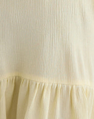 Panasi Mini Dress in Crinkle Butter Yellow