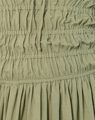 Rasmil Bubble Hem Mini Dress in Sage Green