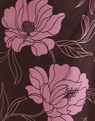 Rujira Cowl Midi Dress in Flare Floral Pink Brown