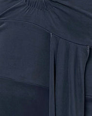 Ryoko Maxi Dress in Cupro Ocean Storm