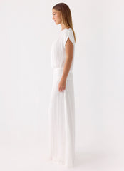 Rexi One Shoulder Maxi Dress - White