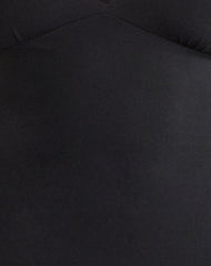 Sanyu Plunge Maxi Dress in Cupro Black