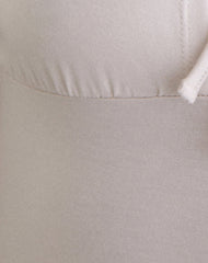 Senobia Keyhole Mini Dress in Cannoli Cream