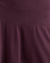 Somiah Bardot Mini Dress in Cupro Deep Purple