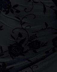 Sriti Mini Dress in Rose Flock Black