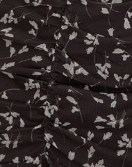 Sumiko Mini Dress in Flower Chiffon Brown