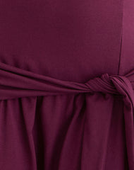 Supriati Mini Dress in Rayon Jersey Deep Purple