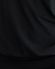 Sybe Cut Batwing Sleeve Mini Dress in Black