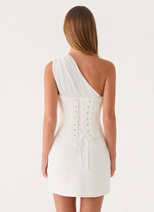 Sarielle Corset Mini Dress - Off White