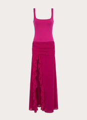Satellite Maxi Dress - Deep Red