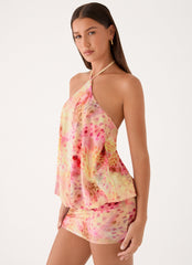 Solarae Mini Dress - Botanic Cheetah
