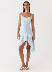 Starla Midi Dress - Pale Blue